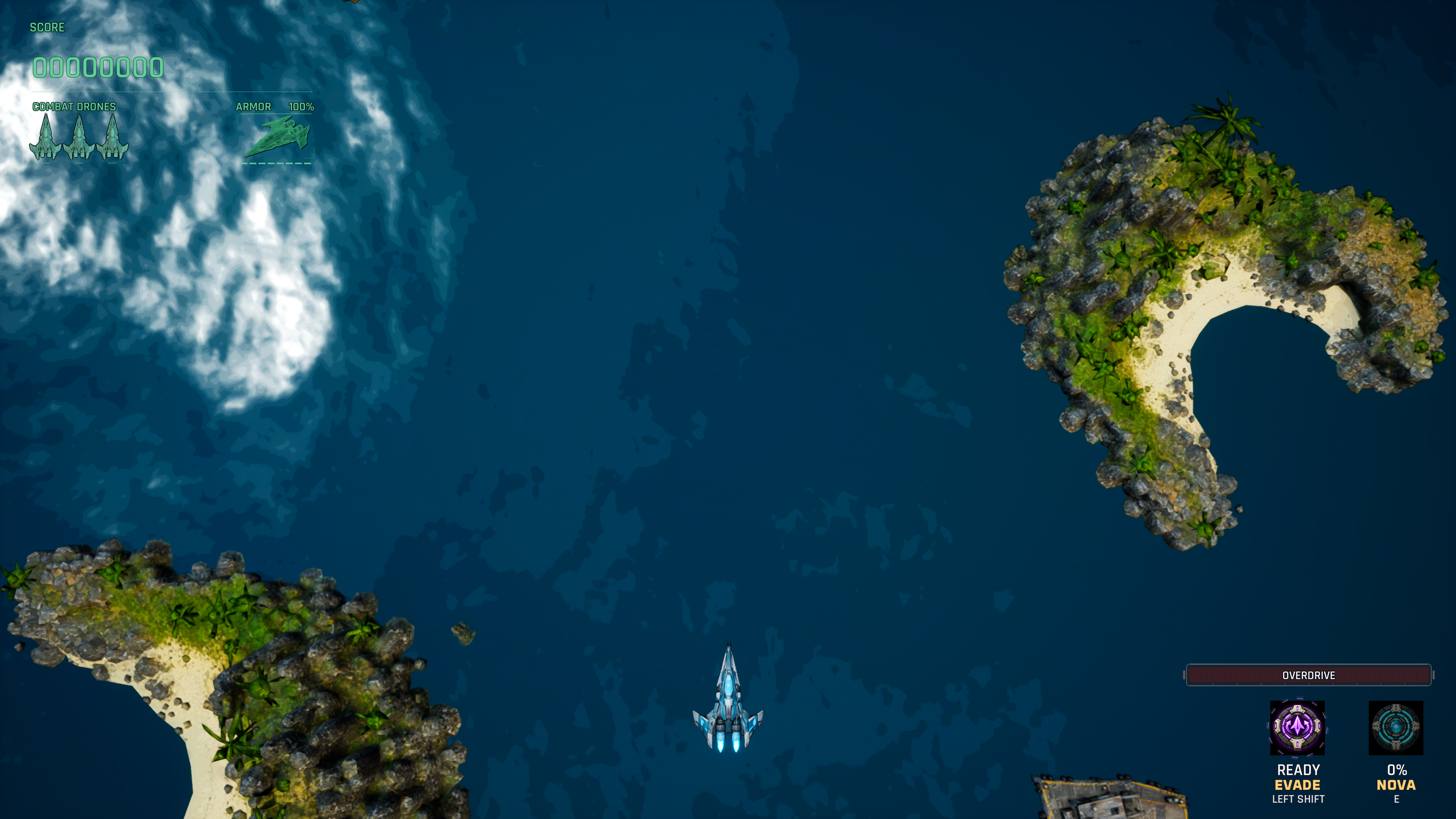The same area of the ship with CRT filter disabled
